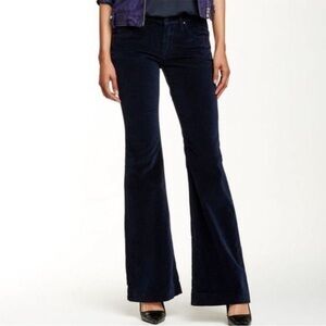 James Jeans Sapphire blue velveteen Humphrey flare leg jeans size 30